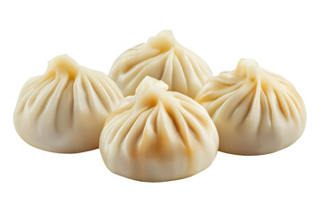 Steamed dim sum dumpling food, isolated on a white or transparent "PNG" background. High-resolution Asian cuisine image perfect for menus, packaging, blogs, ads and restaurant branding.