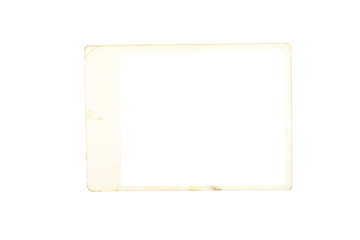 Clean White Photograph Border PNG for Digital Layouts