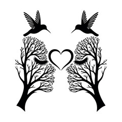 Abstract geometric composition with bold colors and typography