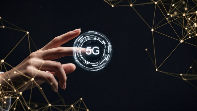 5G Connectivity Next Generation Wireless Technology and Global Network - Powered by Adobe