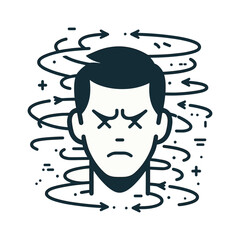  Second Failure &ndash; Frustration Stickman Figures Vector Design