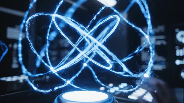 Futuristic holographic projection of quantum entanglement in a lab setting
