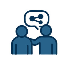Icon for social connection against loneliness
