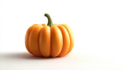 Obraz premium Orange Pumpkin on White