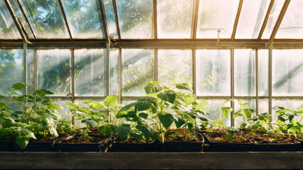 Seedlings in Greenhouse
