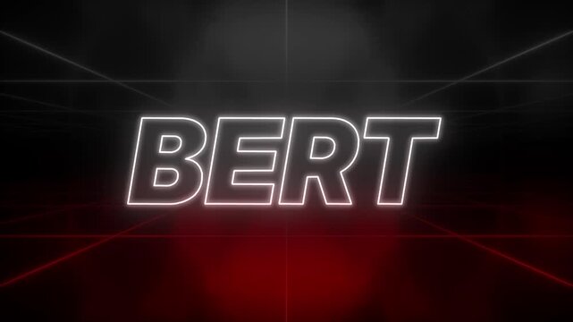 BERT Text 80s Style &ndash; Retro Aesthetic Background