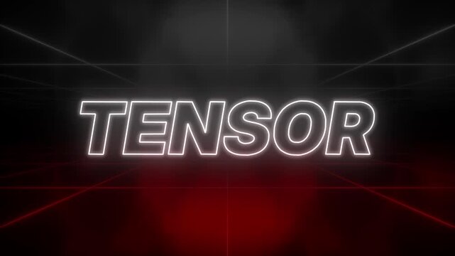 Tensor Text 80s Style &ndash; Retro Aesthetic Background