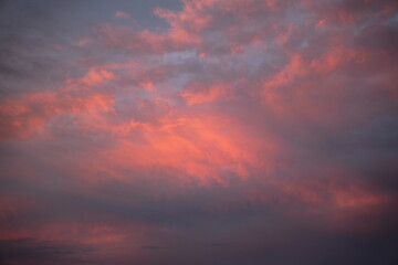 Red clouds