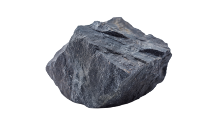 Raw Shungite Stone Specimen on Black