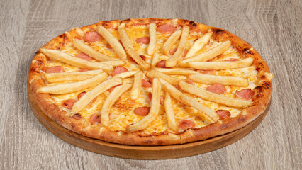 Delicious pizza isolated