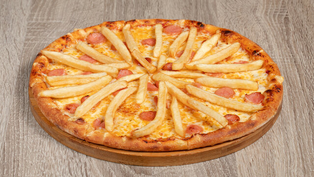 Delicious pizza isolated
