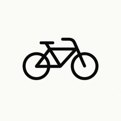 Fototapeta premium Minimal Bicycle Icon Logo