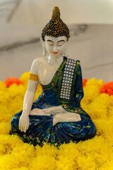 decorative ornaments and designs including buddha and ganesh idols