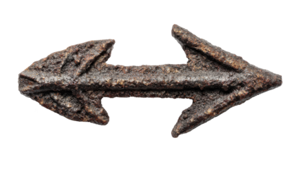 Ancient Arrowhead Artifact Isolated