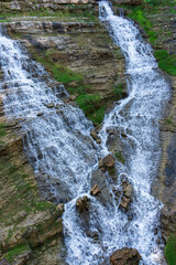 Majestic waterfalls on a mountain
