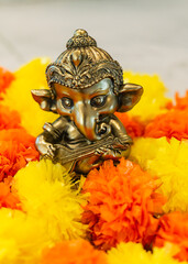 decorative ornaments and designs including buddha and ganesh idols