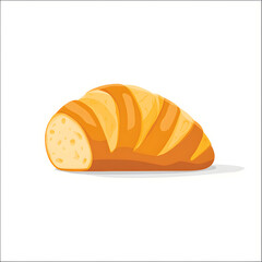 croissant on a white background