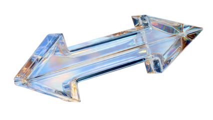 Crystal Arrow Pointing Both Ways