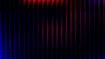 Wavy Glass stripe reeded texture, futuristic vertical neon gradient background in red blue purple