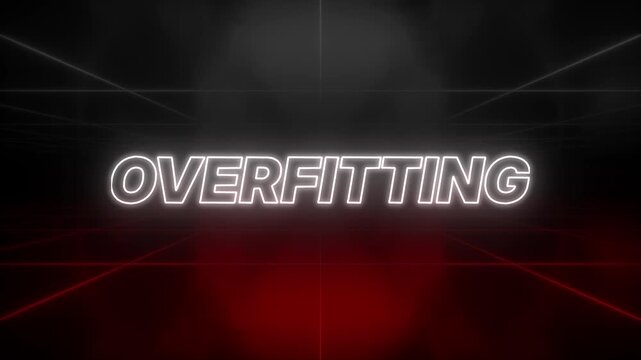 Overfitting Text 80s Style &ndash; Retro Aesthetic Background