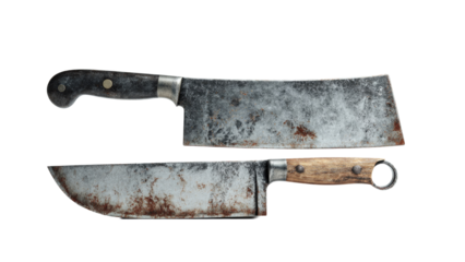 Old Rusty Butcher Knives