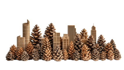 Pine Cone Cityscape