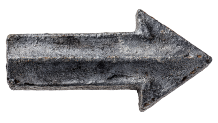 Stone Arrow isolated on transparent background