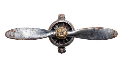Vintage Airplane Propeller Isolated