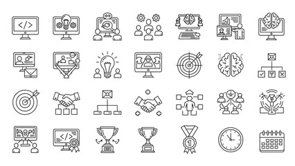 set of vector icons