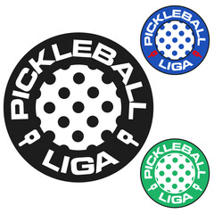 pickleball liga logo symbol multicolour