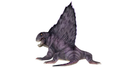 3D Render of a Prehistoric Dimetrodon