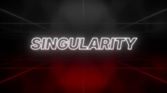 Singularity Text 80s Style &ndash; Retro Aesthetic Background