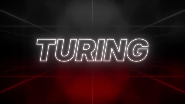 Turing Text 80s Style &ndash; Retro Aesthetic Background