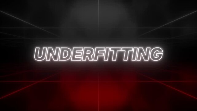 Underfitting Text 80s Style &ndash; Retro Aesthetic Background