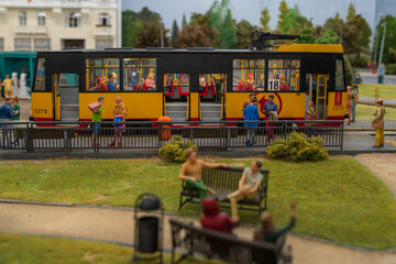 Makieta miniaturowe miasto Warszawa w miejscu "Kolejkowo" w Warszawa.