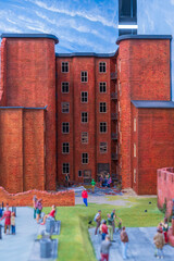 Makieta miniaturowe miasto Warszawa w miejscu "Kolejkowo" w Warszawa.