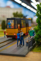 Makieta miniaturowe miasto Warszawa w miejscu "Kolejkowo" w Warszawa.