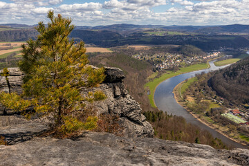 Fototapeta premium Bilder aus dem Elbsandsteingebirge Nationalpark sächsische Schweiz