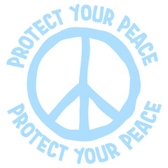 Protect Your Peace Mental Health Wellness Mindfulness Self Care Boundary