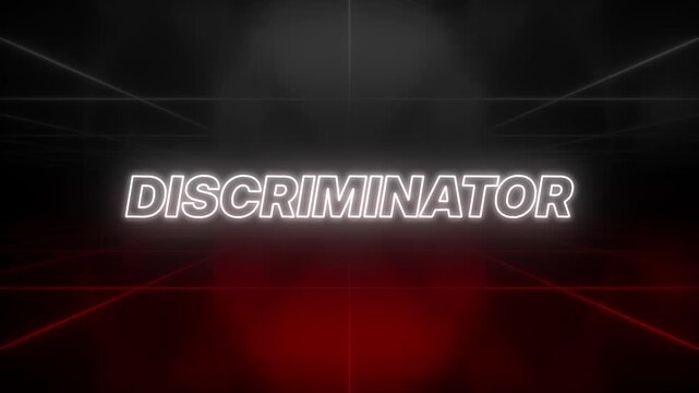 Discriminator Text 80s Style &ndash; Retro Aesthetic Background