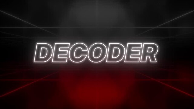 Decoder Text 80s Style &ndash; Retro Aesthetic Background