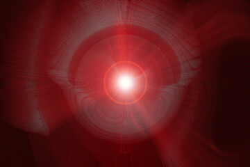 Bright abstract red festive background with original design for greeting card or greeting wrapper for New Year 2026