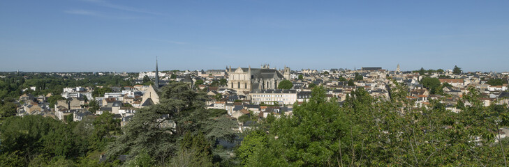 Vue aérienne de la ville de Poitiers France