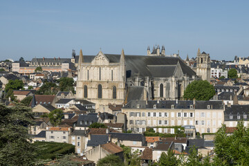 Vue a&eacute;rienne de la ville de Poitiers France