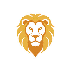 Lion head icon on White Background Vector Art Illustration on white background.