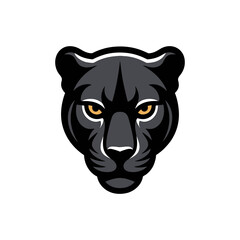 Cougar icon on White Background Vector Art Illustration on white background.