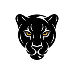 Cougar icon on White Background Vector Art Illustration on white background.