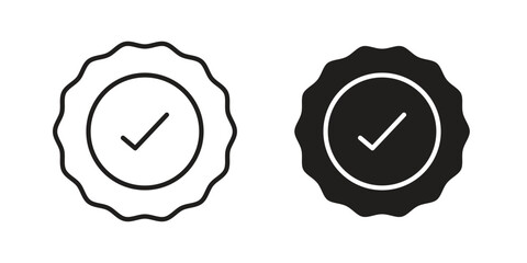 Compliance icons vector Collection Clipart Pack. icon with editable line stroke