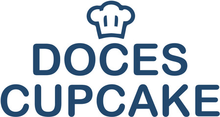 Logo Confeitaria Doces Cupcake formato EPS