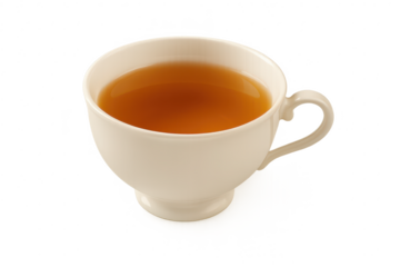 Cup of Tea with liquid on a transparent background, beverage drink